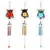 Metal Owl Wind Chime Metal Windchime Charm Ornament Art Crafts for Indoor Outdoor Garden Yard Decoration