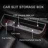 Универсальный ящик для хранения автомобильного сиденья, искусственная кожа, автомобильный держатель для чашки, органайзер для сиденья, отсек, герметичный кошелек, стеллаж для хранения телефонных карт
