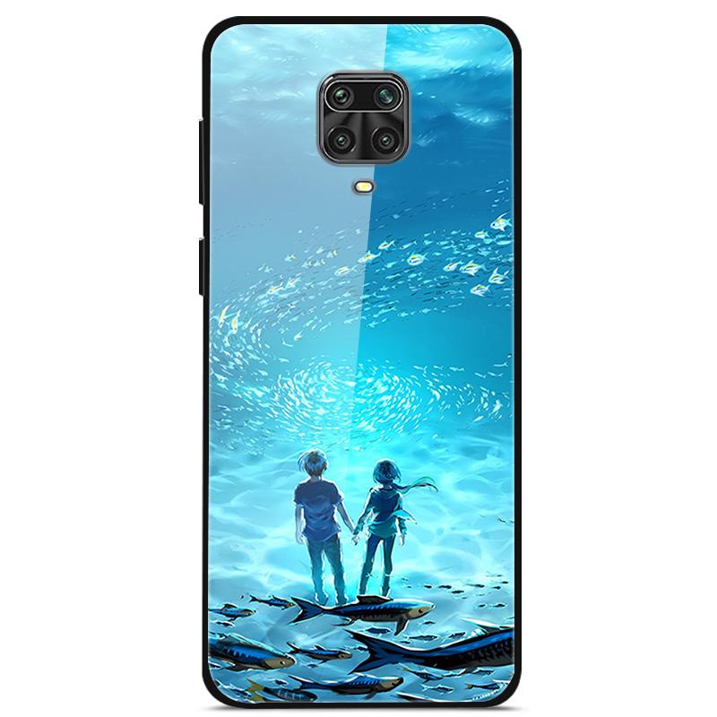 Закаленное Стекло Чехол Для Xiaomi Redmi Note 9S Чехол Мягкий Бампер Жесткий Стеклянный Чехол Для Xiaomi Redmi Note 9 S 9S Pro Max Чехол Для Телефона