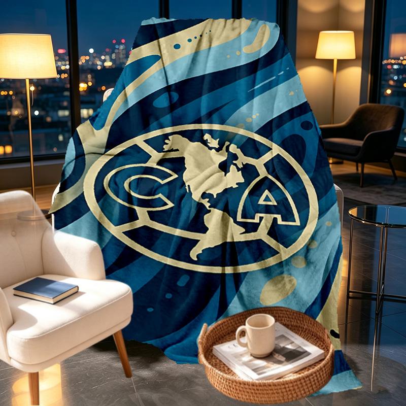 Club America Print Blanket - Soft & Comfortable, for Bedroom, Travel, Sofa, Home Decoration - Birthday Christmas Gift for Friend