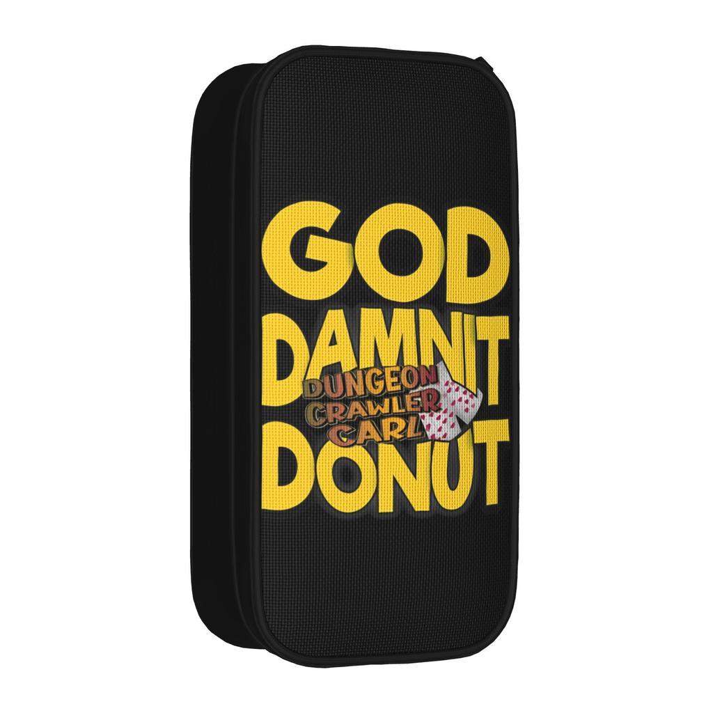 Dungeon Crawler Carl Retro Pencil Case Fun Pen Bag Kids Big Capacity School Supplies Cosmetic Pencil Pouch