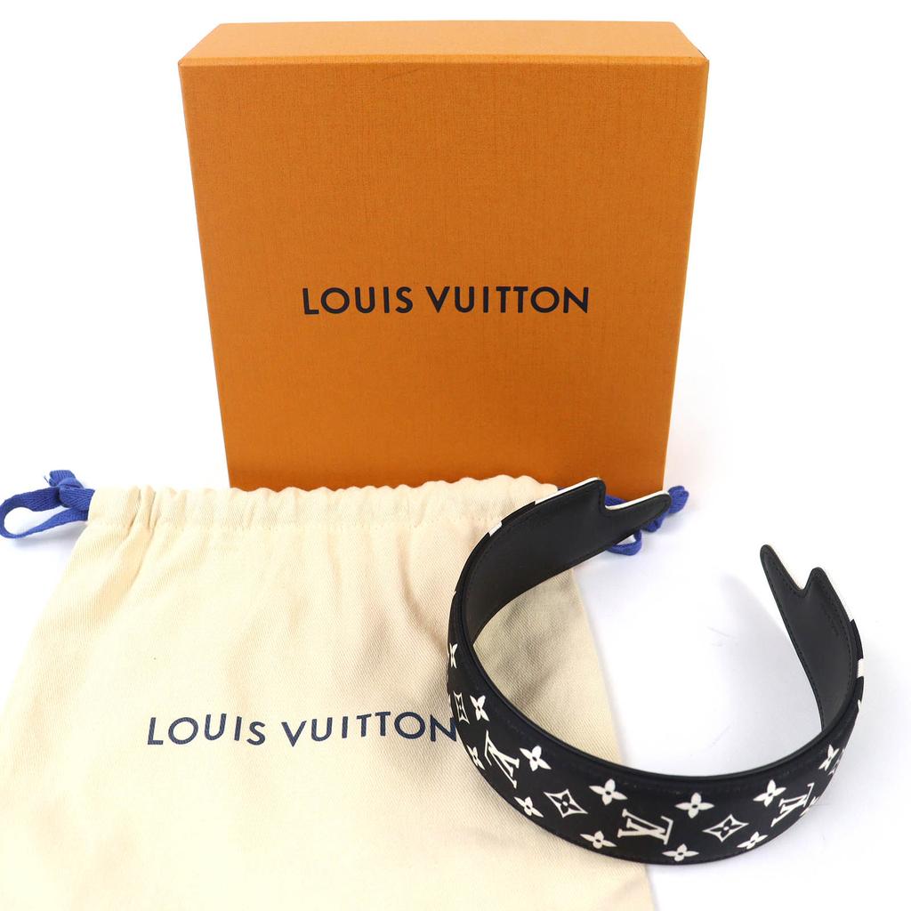 Отличный аксессуар для волос LOUIS VUITTON Повязка на голову LV Outline повязка на голову шелк M97813 Б/у