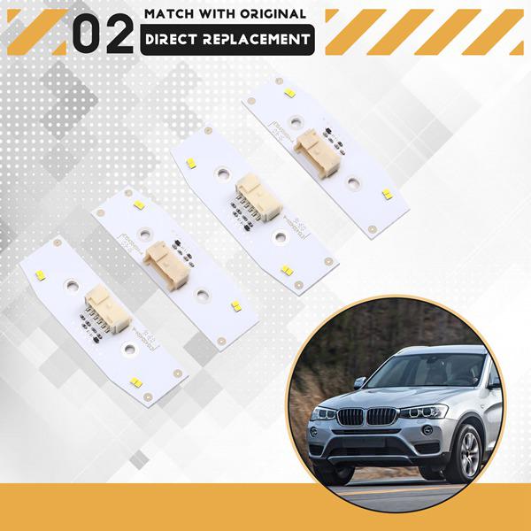 4 шт. Желтый светодиодный чип ДХО 'Ангельские глазки' для 14-17 BMW X3/X4 F25/F26