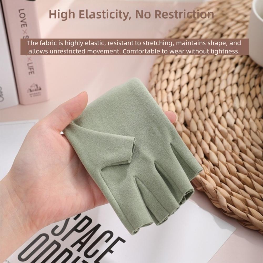 Touchscreen Warm Gloves Short Semi-Finger Mittens New Half Finger Gloves Autumn Winter
