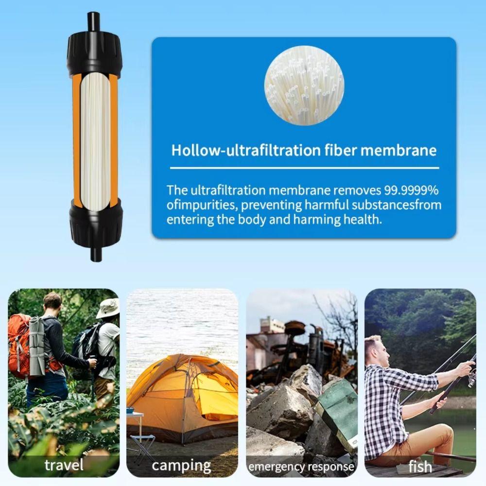 Straw Purification Water Filter Mini Drinking Water Filtering Straw Emergency