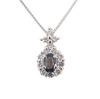[Used] Pt850/Pt900 Alexandrite Diamond Pendant/j71-2