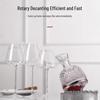 MDNG Crystal Glass Rotating Wine Decanter