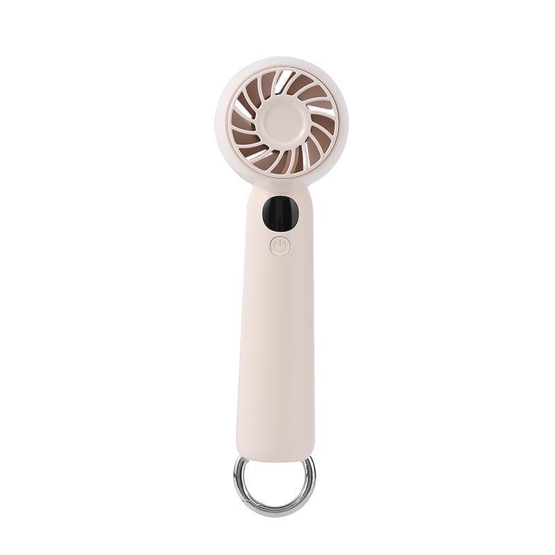 Compact USB Rechargeable Handheld Fan with 5-Speed Settings and Long Battery Life