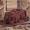 Extra Expandable Adjustable Leather Large Duffle Travel Weekend Overnight Bag