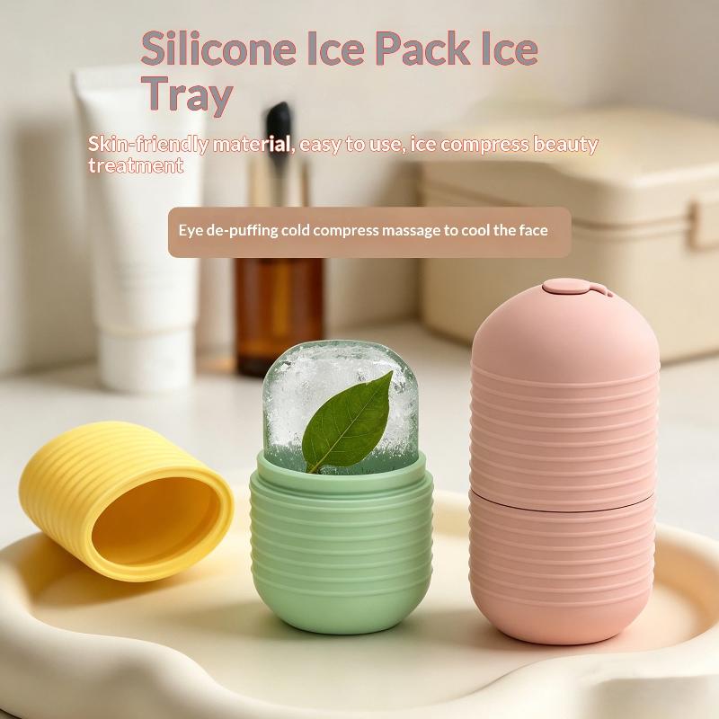 Ice Face Roller 1Pcs Facial Lifting Contouring Tool Silicone Ice Cube Trays for Skin Care Massage Home Use
