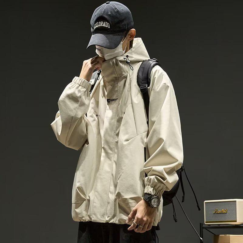 Мужская японская модная куртка для альпинизма с капюшоном — повседневная одежда на весну/осень