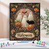 1pc Picture With Numbers Pumpkin Black Cat Ghost Christmas Gifts Diy Numbers Painting Home Furnishing Decoration 40x50cm/16x20inch Without Frame