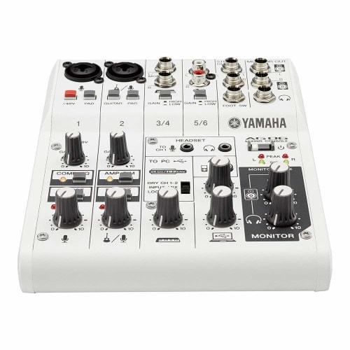 Refurbished Yamaha AG06 6-Channel Webcasting Mixer/Audio Interface with Convenient Features for Internet Streaming and Compatible with Cubasis LE Musi