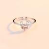 S925 Sterling Silver Yilu You Antlers Ring Korean Fashion Simple Opening Sweet Women's Jewelry