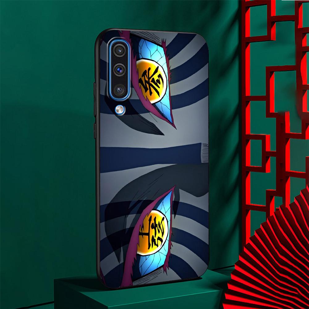 Чехол для Samsung Galaxy A50 A10 A70 A30 A20e A40 A20s A10s A10e A90 5G A80 A7 A9 с рисунком из аниме «Убийца демонов» из мягкого черного цвета