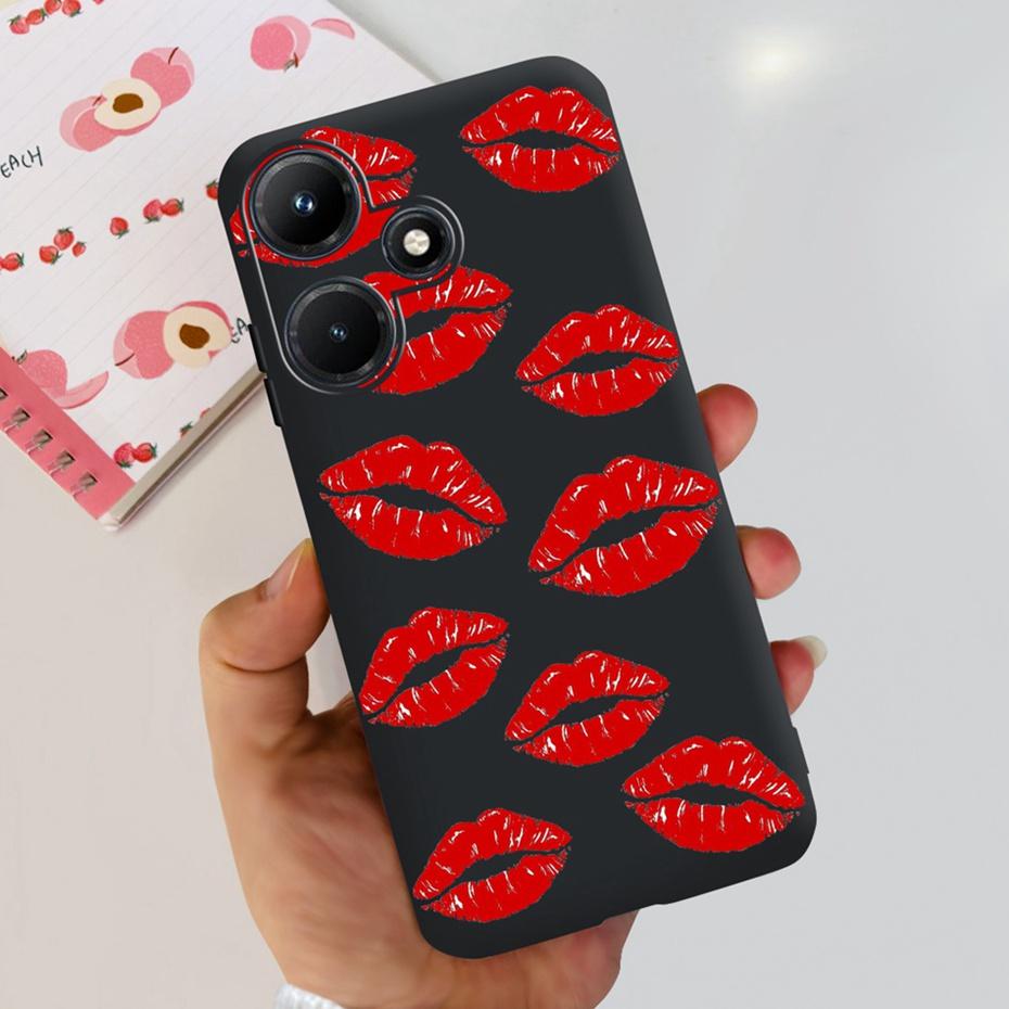 Милый Чехол Для Телефона Для Infinix Hot 30i Hot30 30 Play NFC 2023 Мягкий Силиконовый ТПУ Задняя Крышка Для Infinix Hot30i Hot 30 30Play
