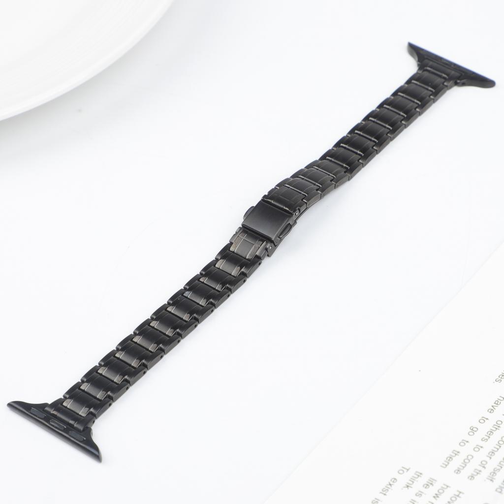 Slim Stainless Steel for Apple Watch band 40mm 44mm 46mm 49mm 38mm 41 42 45mm Metal Bracelet iWatch series 10 9 se Ultra2 strap