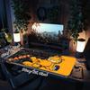 1Pc Garfield'S Playful Pose Gaming Mouse Pad Keyboard Desk Mat Non-slip Rubber Lock Edge Waterproof Computer Mousepad for Office Home Decor Ey13