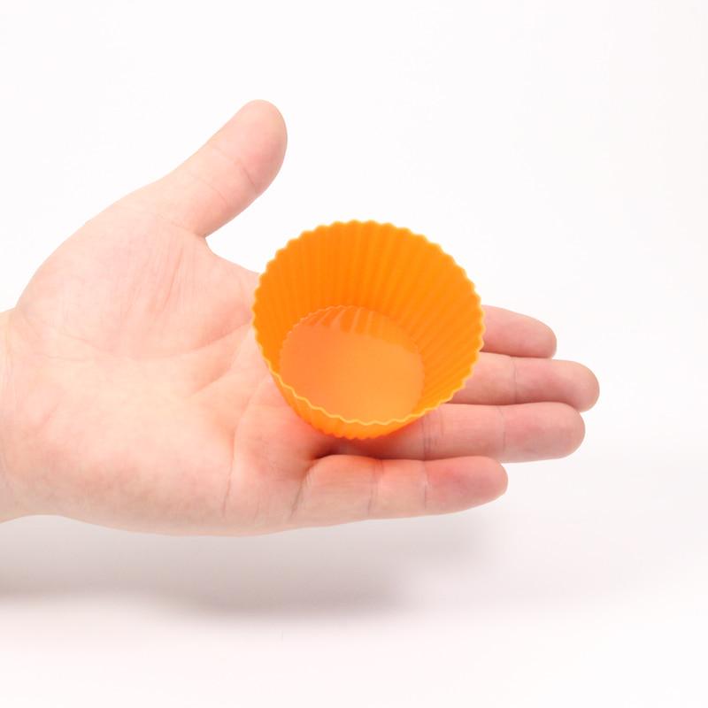 Для выпечки необходимы 24 шт. в упаковке. Круглые силиконовые формы для торта, кексов, формочки для мыла, пудинга, желе, HD