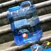 PC Pure Water Bucket Water Storage Container Water Tank Outdoor Large Capacity Portable Water Barrel for Camping Picnic Car Travel 15L