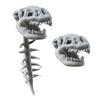 Костюм скелета динозавра Реалистичный головной убор в виде черепа динозавра 3D плюшевый позвоночник Косплей реквизит Аксессуар для переодевания на Хэллоуин