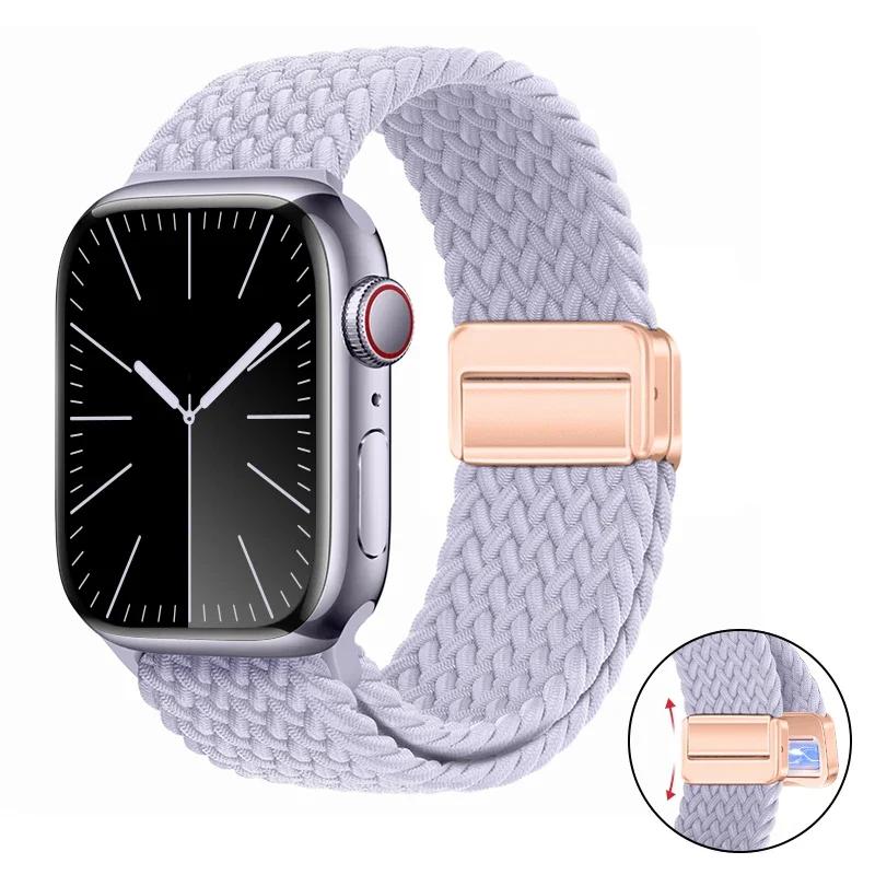 Нейлоновый браслет для Apple Watch ремешок 10 9 8 7 46мм 42мм 45мм 41мм Ultra 2 49мм Ремешок для iWatch Серии 6 5 4 3 SE 44мм 40мм Ремешок