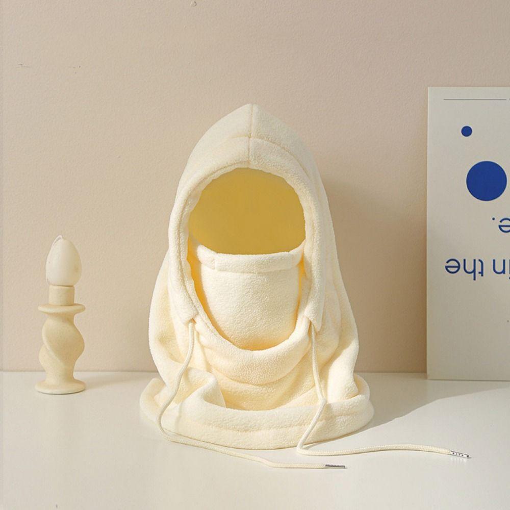 Drawstring Pullover Cap Windproof Helmet Hat Soft Winter Cycling Headgear  Cycling