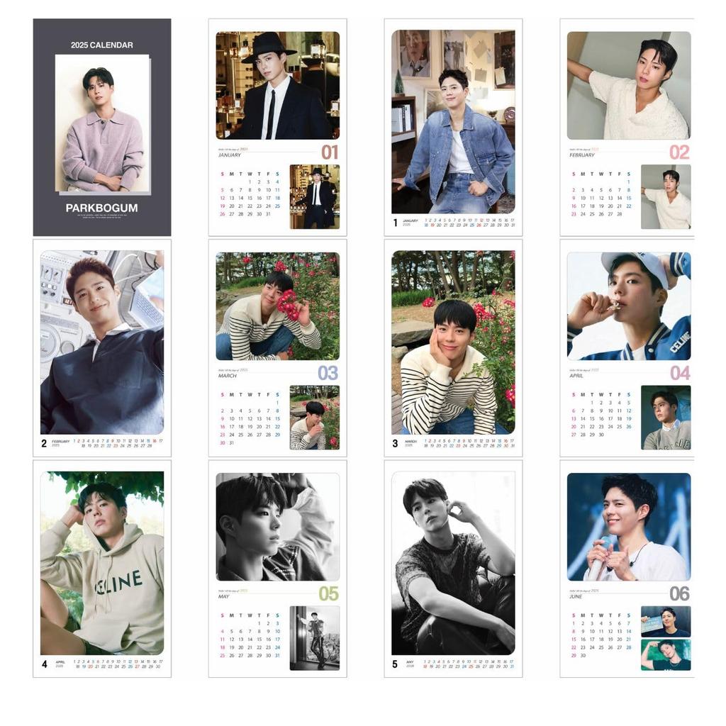 2025 Wall Calendar Wall [K-STAR Calendar] (Park Bo-gum)