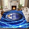 Edmonton Oilers Carpet Door Mat for Living Room or Bedroom Protective Mat Under Chair Office Decoration Christmas Gift Birthday Present