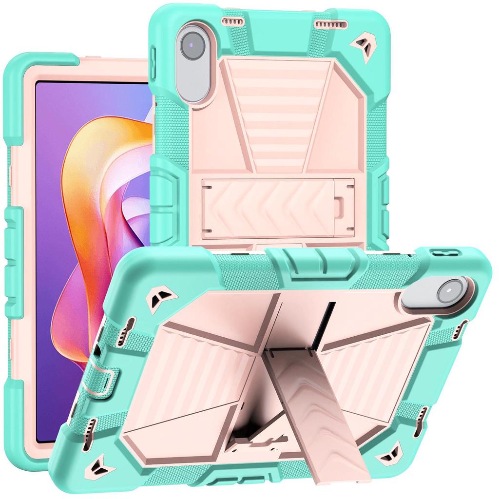 Ударопрочный чехол для RedmiPad2 11": 3-в-1 ПК/Силикон с подставкой и ремешком на спинке