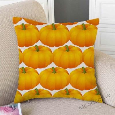 Gold Autumn Fall Pumpkin Harvest Art Thanksgiving Day Decoration Throw Pillow Car Pillow Case Cotton Linen Sofa Cushion Covers