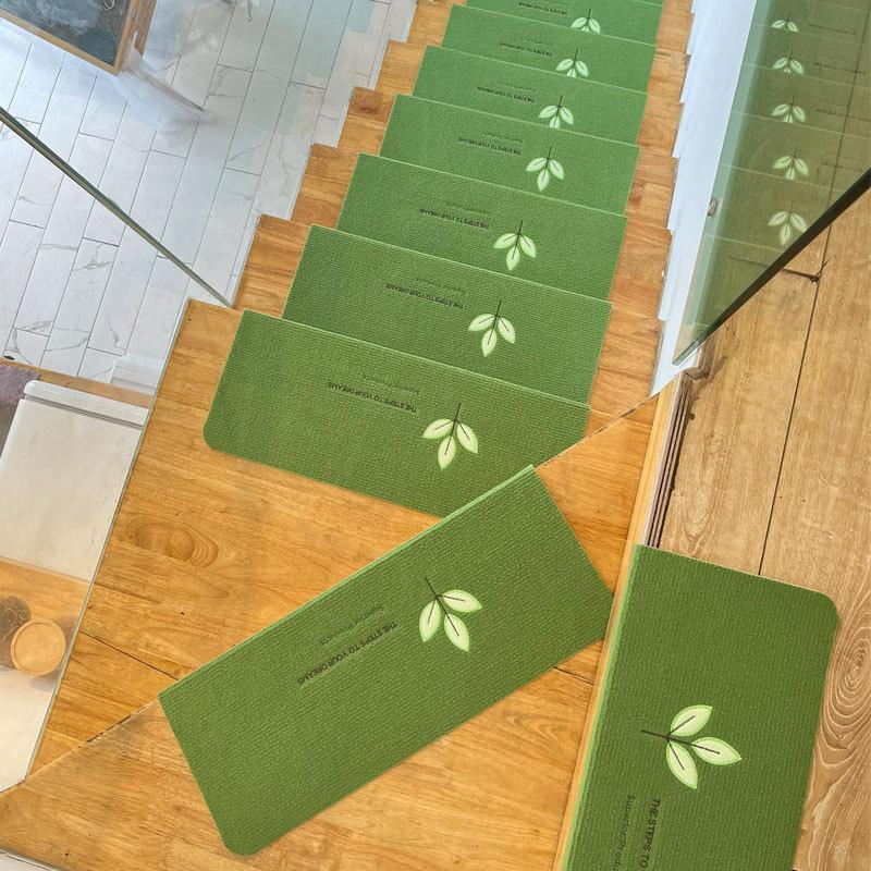 Светящиеся самоклеящиеся коврики на ступени лестницы - Соединяемые, без клея, коврики для защиты массива дерева