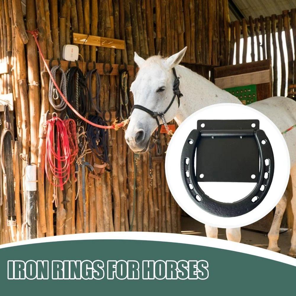 Heavy Duty Horse Tie Down Ring Solid Horse Hitching Ring Barn Supplies Horse Safety Tie Ring Stall