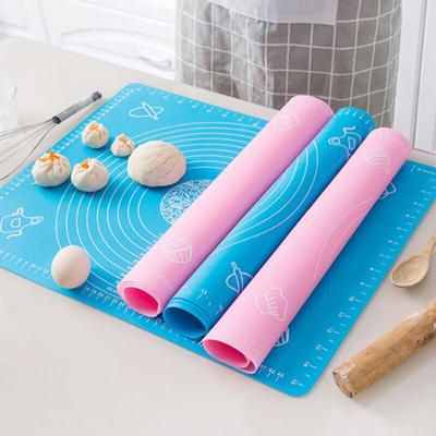 50*40 см силиконовый коврик для выпечки, антипригарный раскатывающийся коврик для теста, подкладка для теста с весами, держатель для печенья, кондитерской, паста для торта, мука, стол, лист