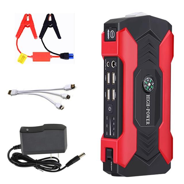 20000 мАч Автомобильный стартер Power Bank 200-600A Портативное зарядное устройство Автомобильный усилитель 12 В Автоматическое пусковое устройство Аварийный аккумулятор Запуск автомобиля