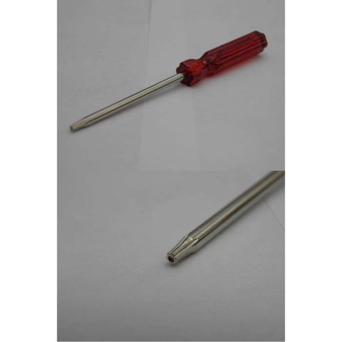 Tournevis Torx T8 - NO NAME - Xbox 360 - Rouge - Spécialisé - Accessoire console de jeux