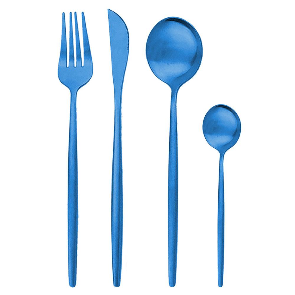 Gold Matte Cutlery 32Pcs/ Stainless Steel Dinnerware Set Cutlery Dinner Tableware Western Fork Set Dropshipping Silverware Set