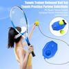 Tennis Trainer Rebound Ball Set with 2 Balls Tennis Practice Training Tool Solo Tennis Rebounder Equipment for Adults Kids