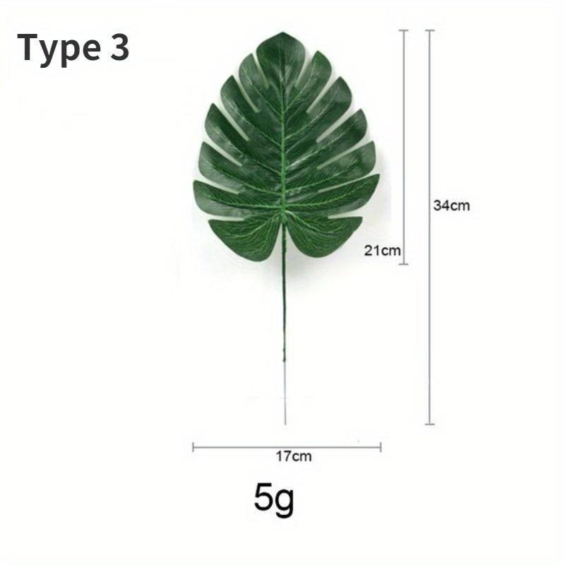 1PC Artificial Plant Tropical Palm Leaves Summer Monstera Simulation Leaf for Hawaiian Theme Party Decor Home Garden Fake Plant