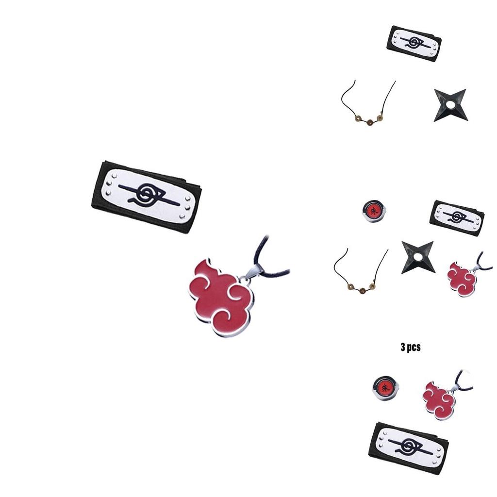 Набор ожерелий-колец в стиле Наруто, АБС-пластик, подарок для фаната аниме, персонажи)