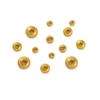 5Pcs Copper Sand Gold Hexagonal Spacer Beads For DIY Jewelry Making Bracelet Earring Necklace