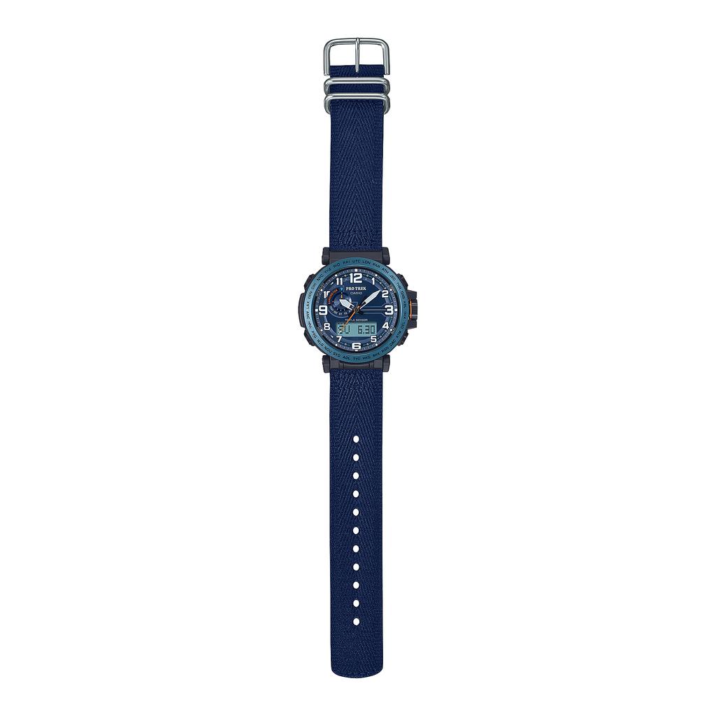 Casio Мужские цифровые кварцевые часы с будильником, водонепроницаемые до 100 м, из нержавеющей стали PRG-601YB-2
