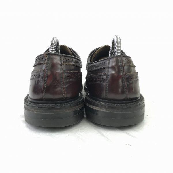 Винтажные кожаные туфли Goodyear Welt Long Wingtip American Brogue, выпущенные до 90-х годов, размер 28,5 см, темно-коричневые(ИСПОЛЬЗОВАЛ)