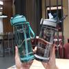 800ml Outdoor Plastic BPA Free Men Drinkware Drinking Bottle with Straw Sports Water Bottle