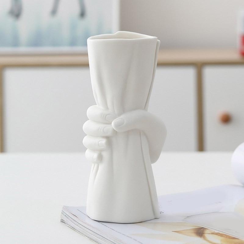 Silicone Mold Succulent Planter Molds Crafting Moulds Hand Shaped Pencil Holder Moulds Suitable for Flower Vase