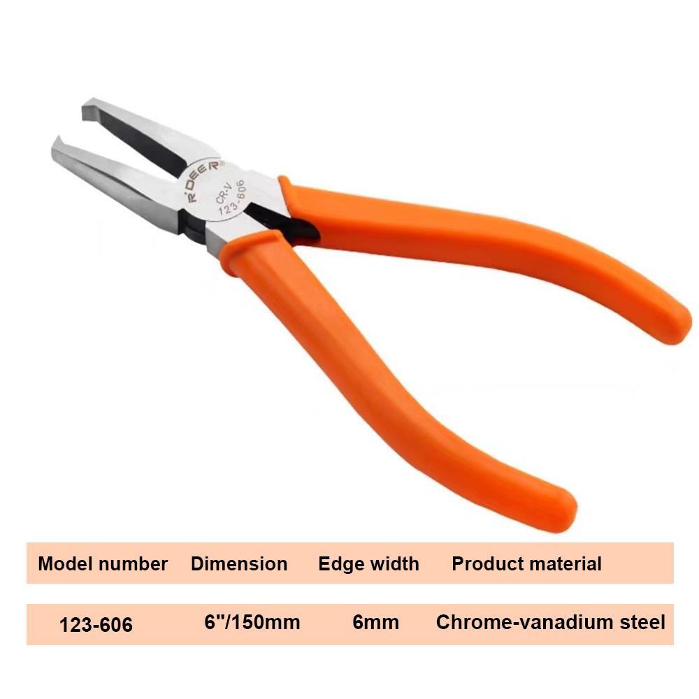 6" Plastic Cutting Pliers Multi Functional Steel Nipper Double-Edged CR-V Tip Electrical Wire Cutters for Sprue Burrs Hand Tool