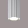Spot Sufitowy Nowoczesny Biały Okrągły Karbowany Tuba 20 Cm Do Kuchni Przedpokoju 1Xgu10 10W Karbon Sollux Lighting