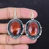 Серьги из красной змеиной яшмы, серьги из стерлингового серебра 925 пробы, серьги из натуральных драгоценных камней для женщин, подарки для мамы, стильные серьги ручной работы