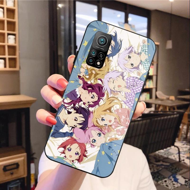Чехол для телефона Yuru Yuri Japan Anime для Xiaomi 12 11T 10 9 Redmi Note 11 10 10S Pro Redmi 9 9A 8, черный, из поликарбоната, стеклянный чехол для телефона