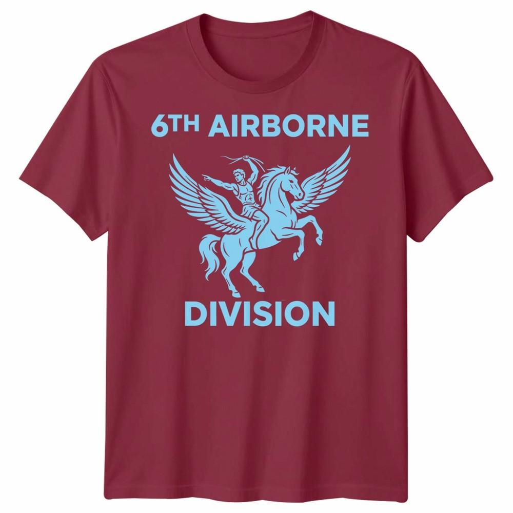 Unisex 6th Airborne Division T Shirt Pegasus Bridge D Day June 1944 Ww2 Norunisexdy